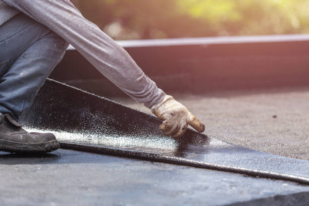 Professional Waterproofing technician working in Rushville, NY